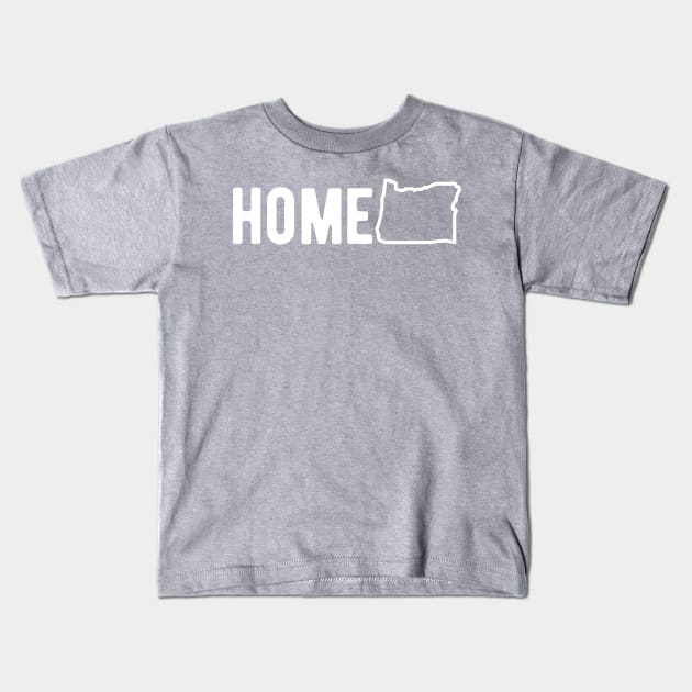 Oregon HOME Kids T-Shirt by blueduckstuff